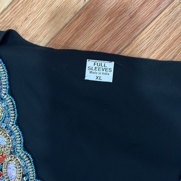 Women's black dress embroidered with beads❤️ - Picture 11 of 17